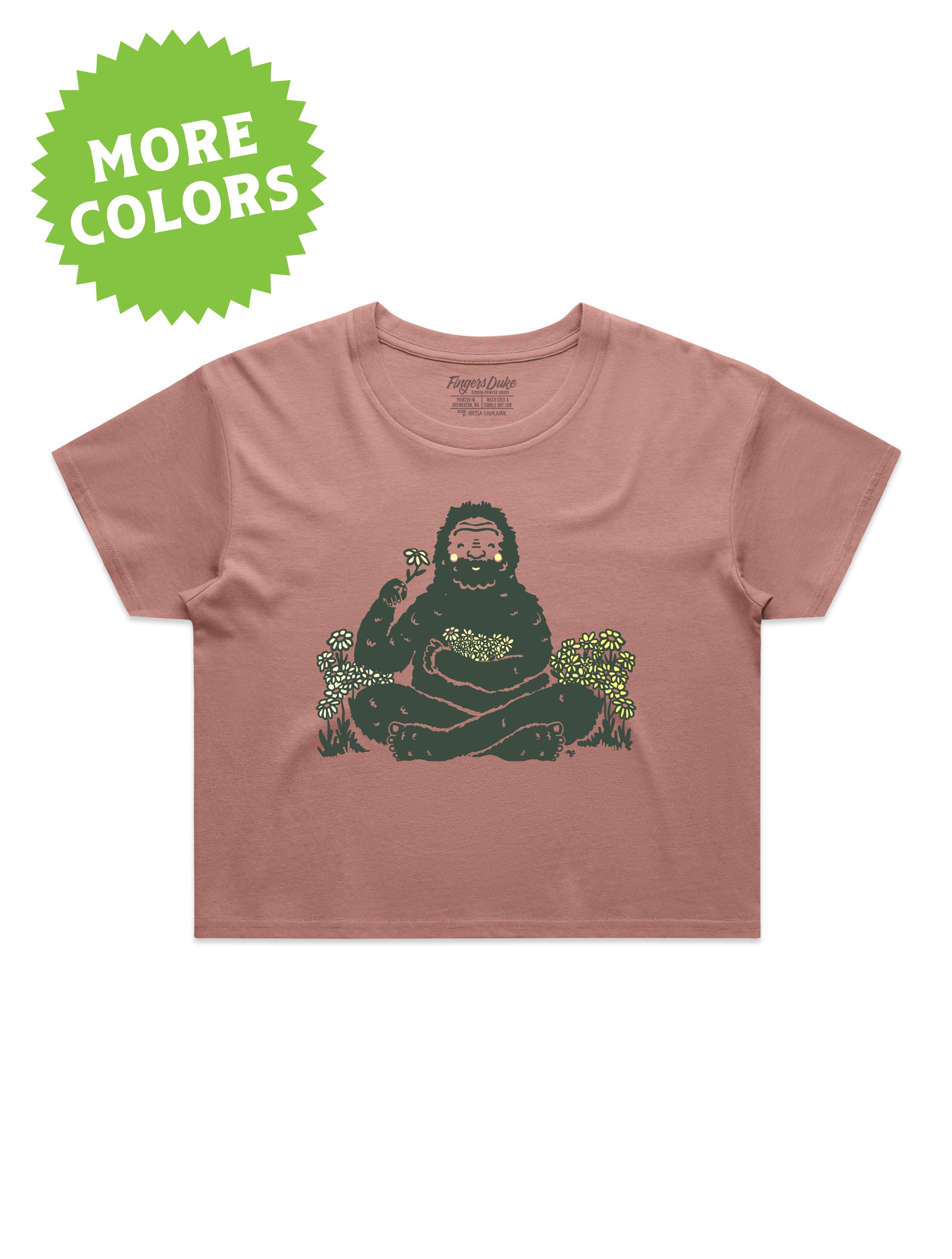 Bigfoot Flowers · Cropped T-Shirt