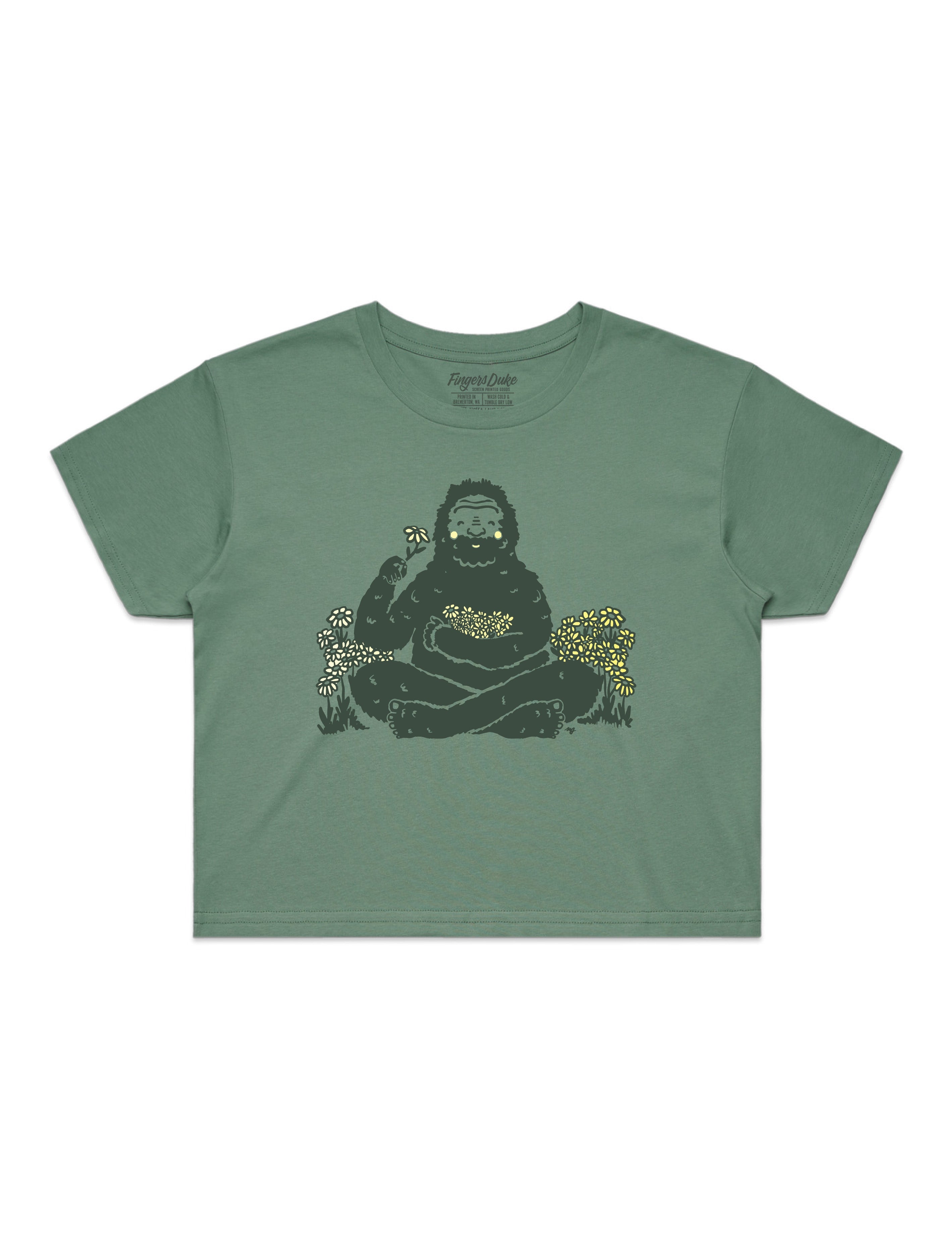 Bigfoot Flowers · Cropped T-Shirt