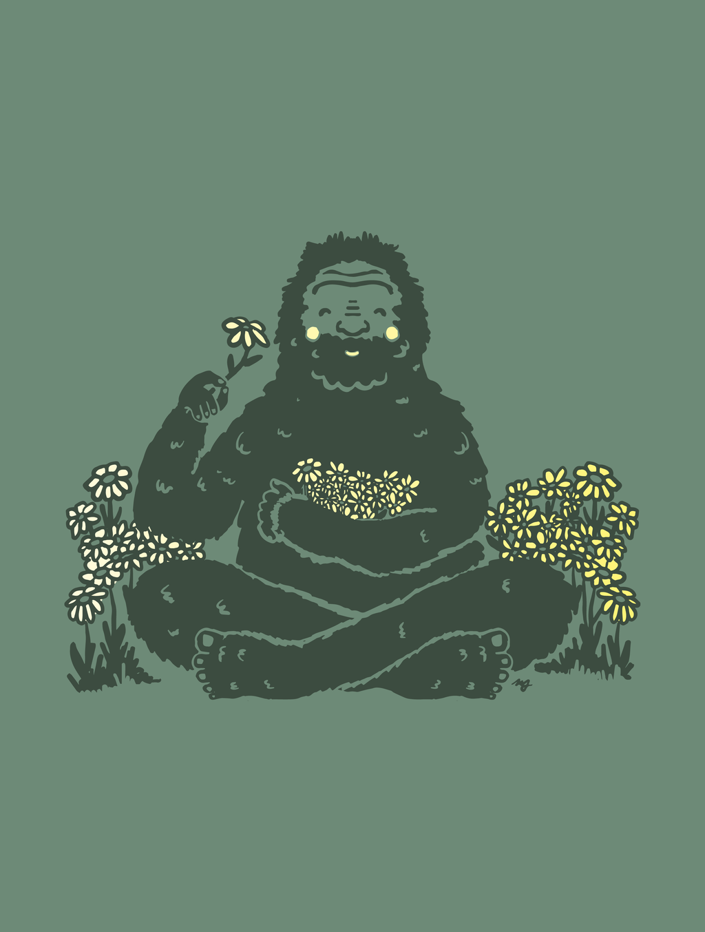 Bigfoot Flowers · Unisex T-Shirt