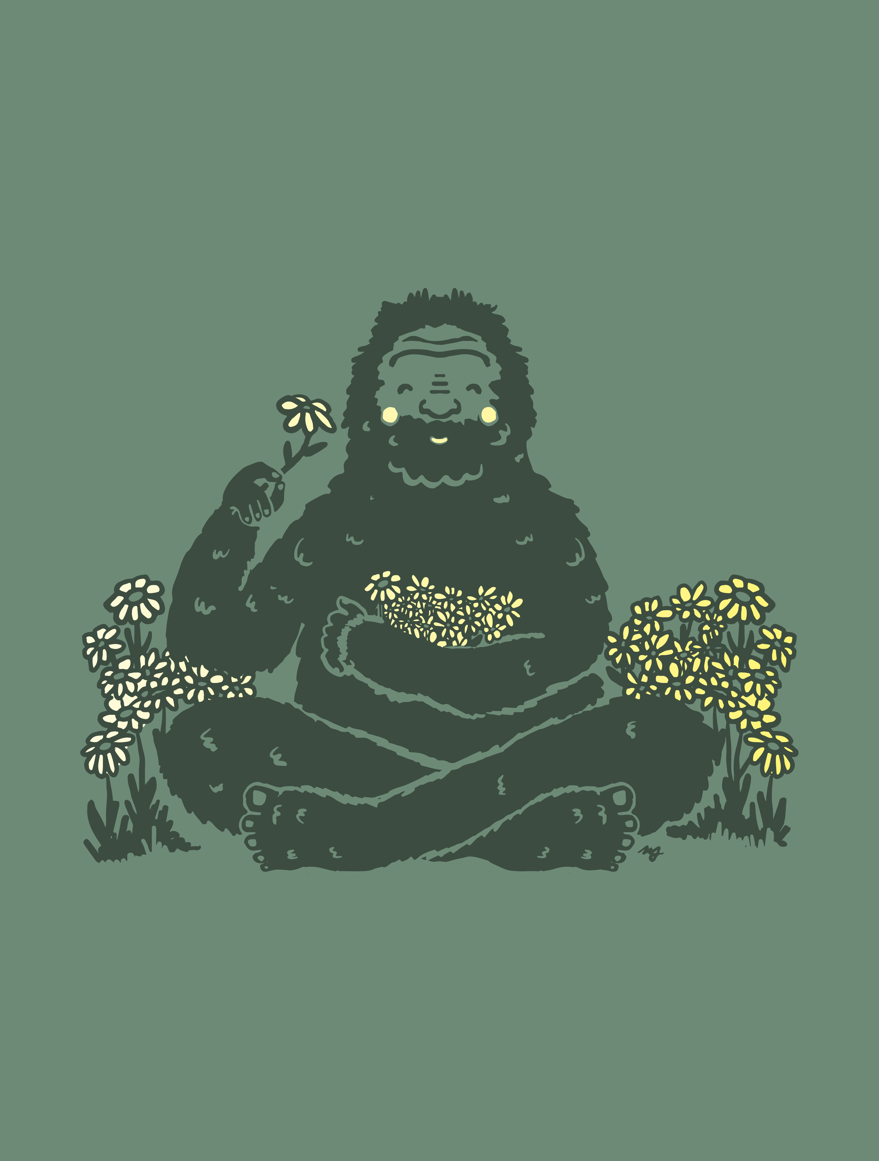 Bigfoot Flowers · Unisex T-Shirt