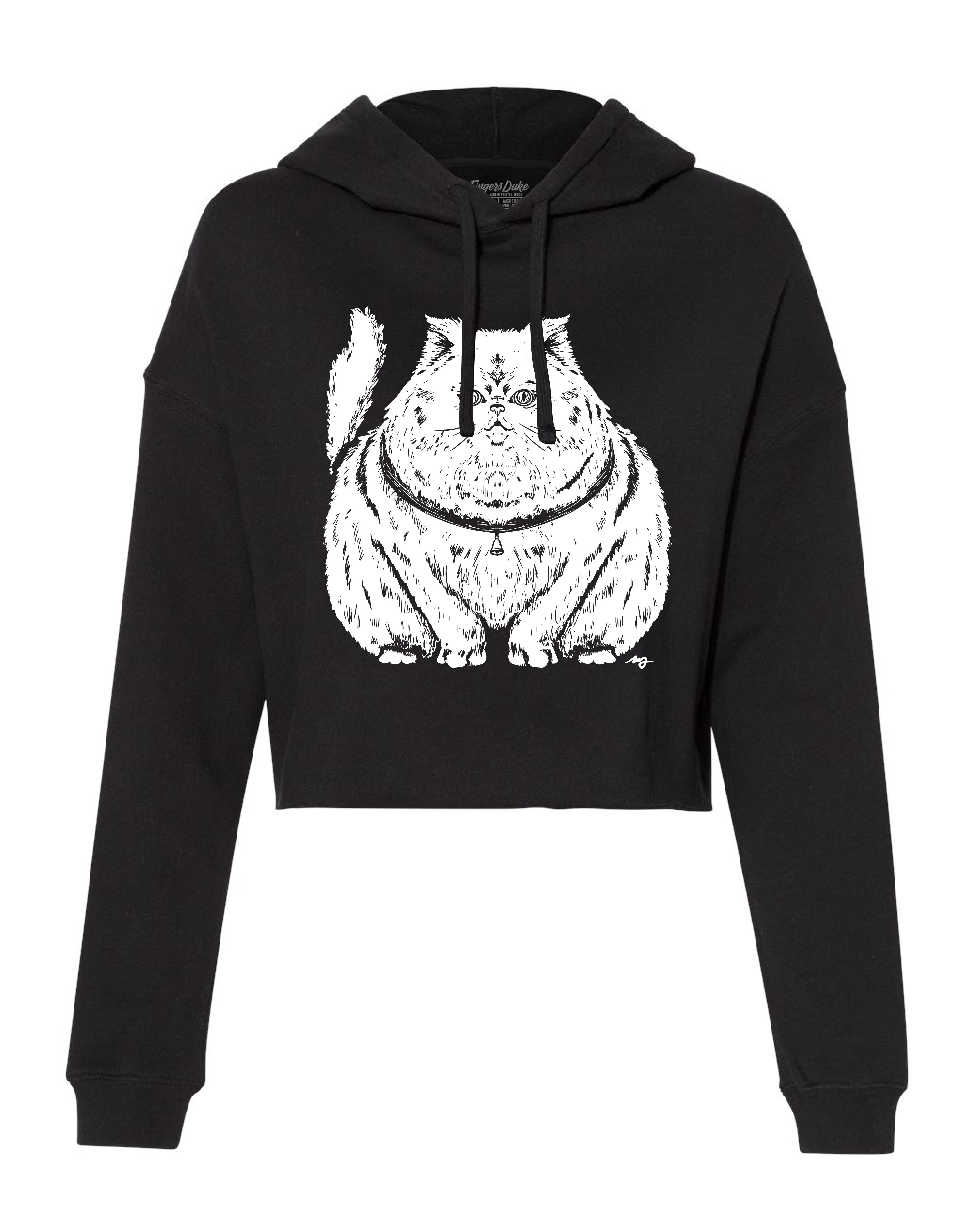 Plump Cat · Cropped Hoodie