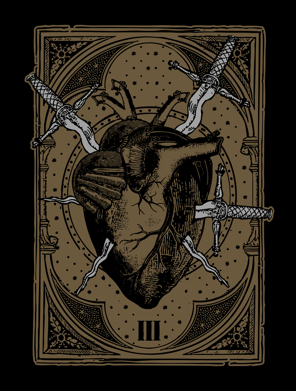 Three Of Swords · Unisex T-Shirt